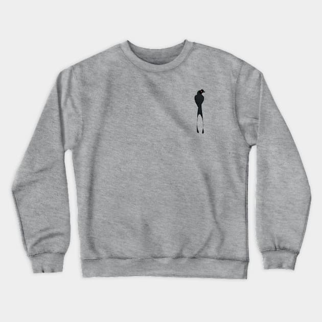 Greater Racket-Tailed Drongo Crewneck Sweatshirt by Earl Grey